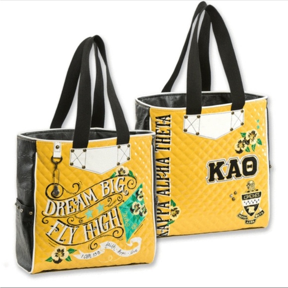Double D Ranch Handbags - NWT Reds Rabbit For Double D Ranch: Kappa Alpha Theta Tote, Clutch, and Name Tag